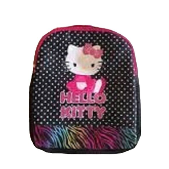 Backpack Hello Kitty Dome Mini Pre School Toddler Sparkle Bag Airport 10 x 8 x 4 - Picture 2 of 3